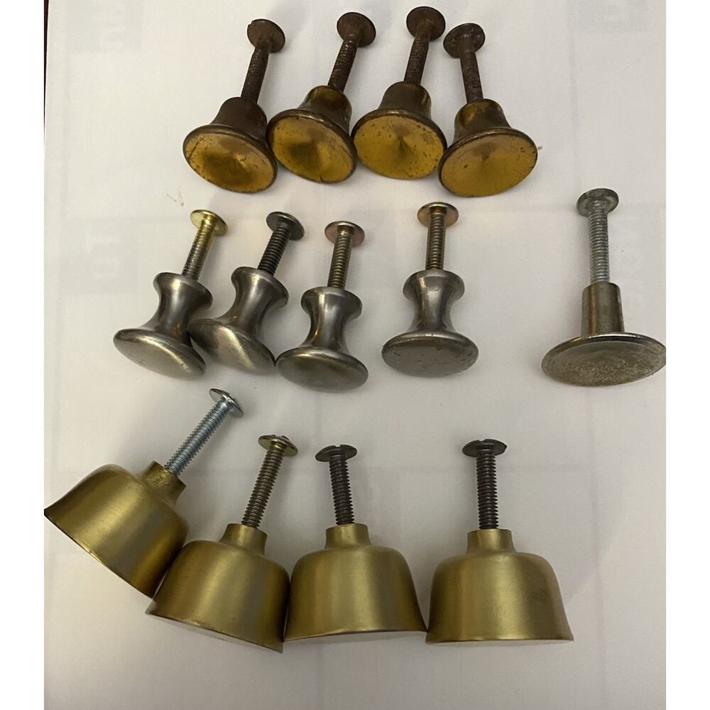 Various Knobs & Pulls Mid Century and Reproductions Lot of 13